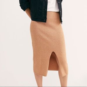 Brand New Free People Skyline Midi Skirt - Small